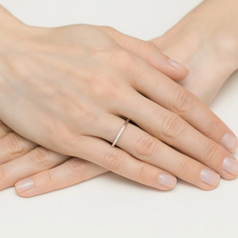 Silber Ring mit Zirkonia