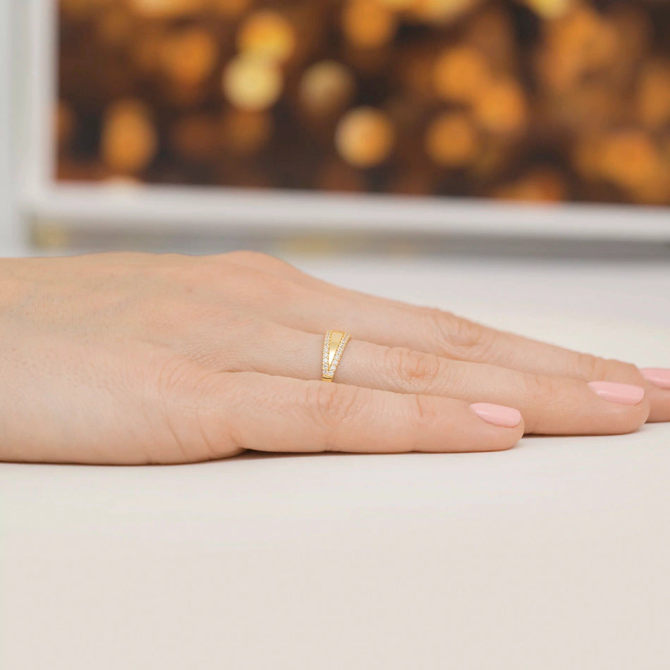 Silber Ring mit Zirkonia