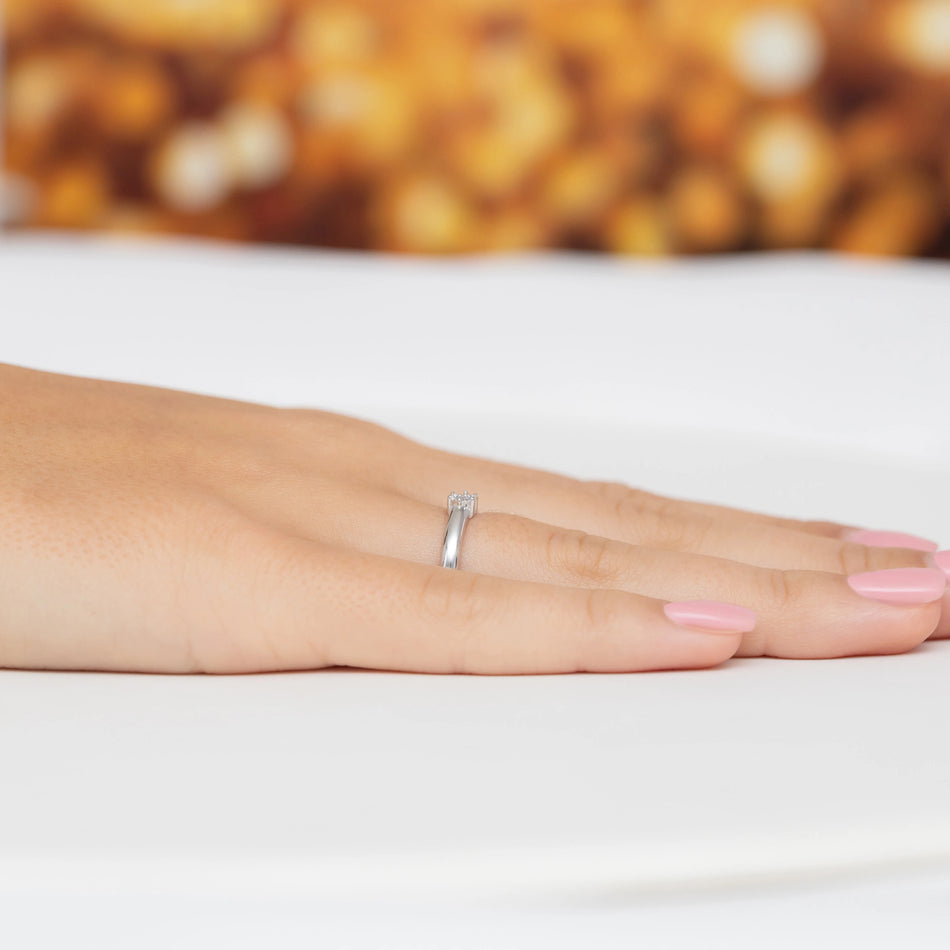 Silber Ring mit Zirkonia