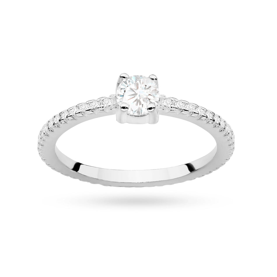 Silber Ring mit Zirkonia