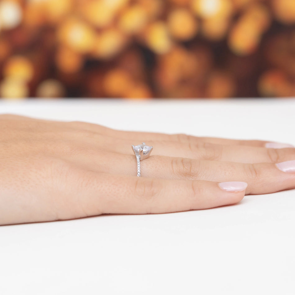 Silber Ring mit Zirkonia