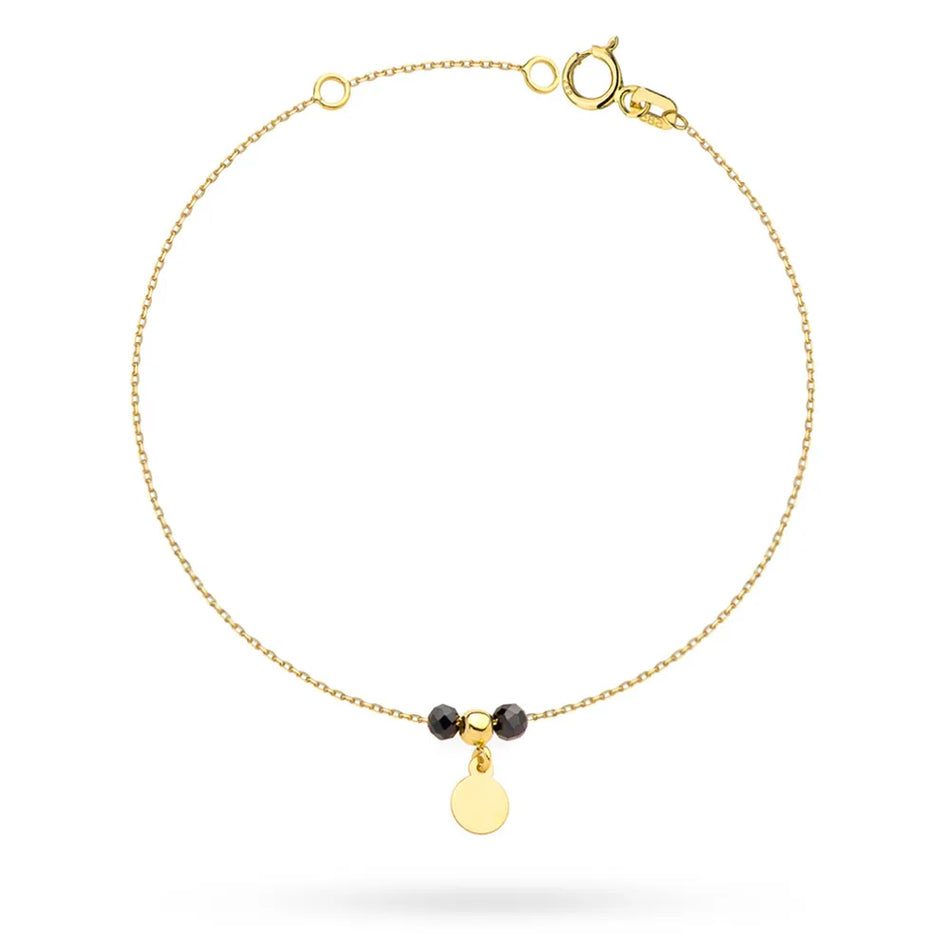 Goldarmband mit Kreisperlen