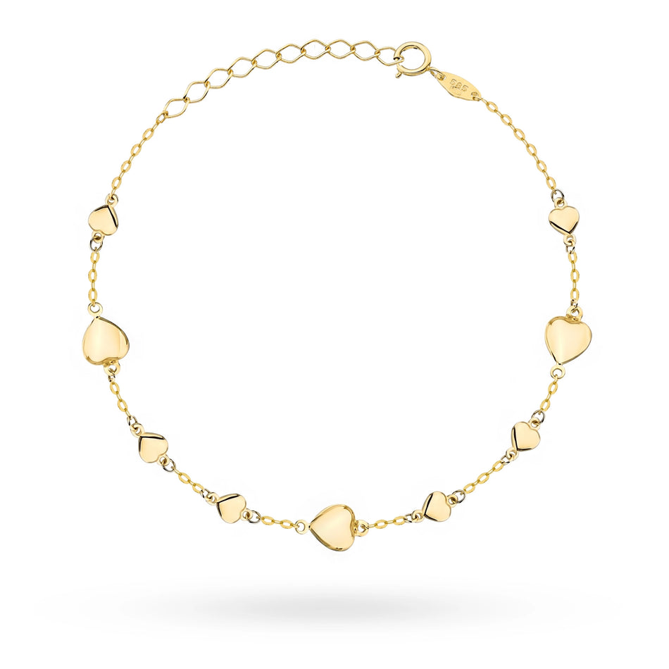 Goldarmband mit Herz