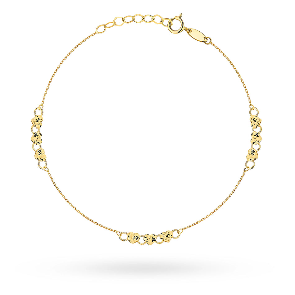 Goldarmband mit Herz