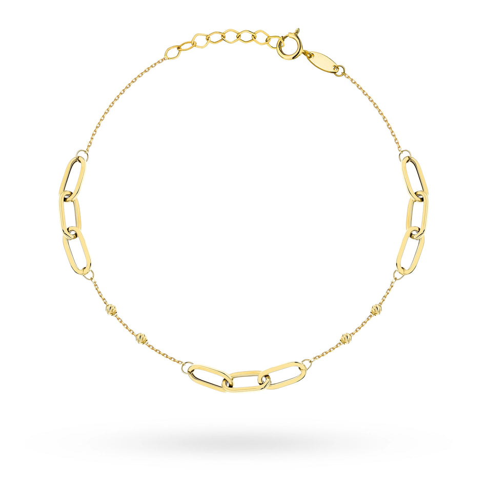 Goldarmband mit Perlen