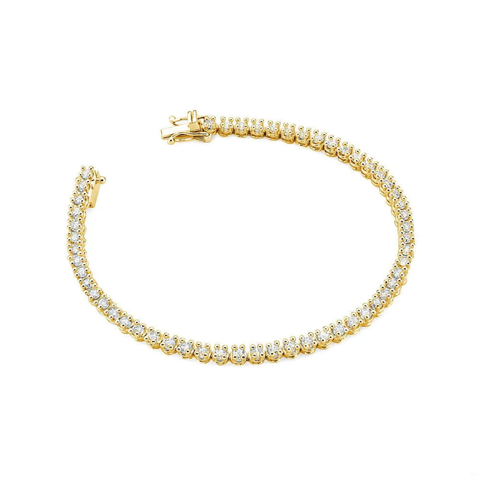 Gold Tennisarmband Set mit 2,16 ct Diamanten