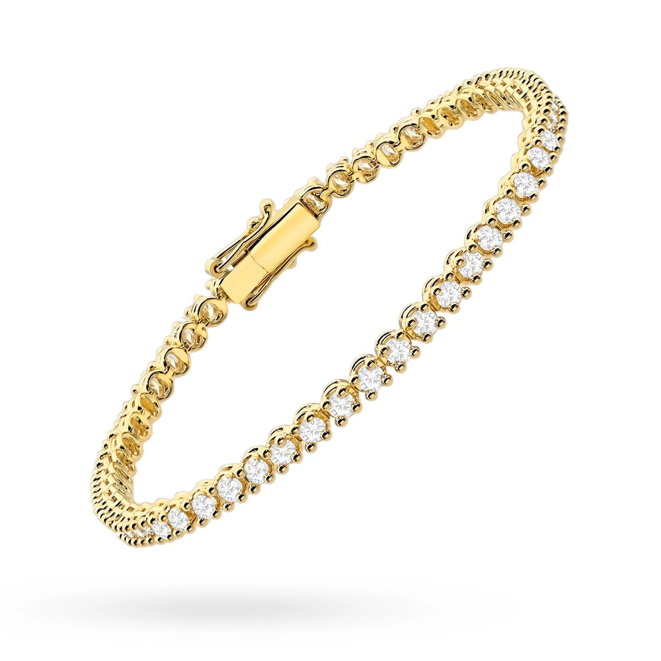 Gold Tennisarmband Set mit 2,16 ct Laborgezüchteten Diamanten