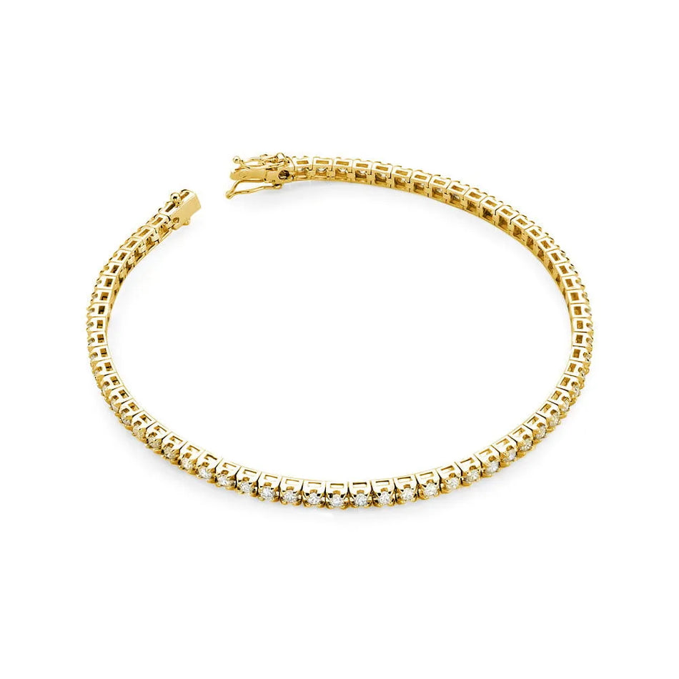 Gold Tennisarmband Set mit 1,98 ct Diamanten