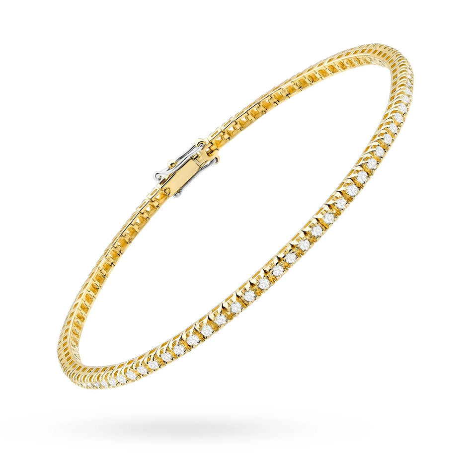 Gold Tennisarmband-Set mit 1,073 ct Laborgezüchteten Diamanten