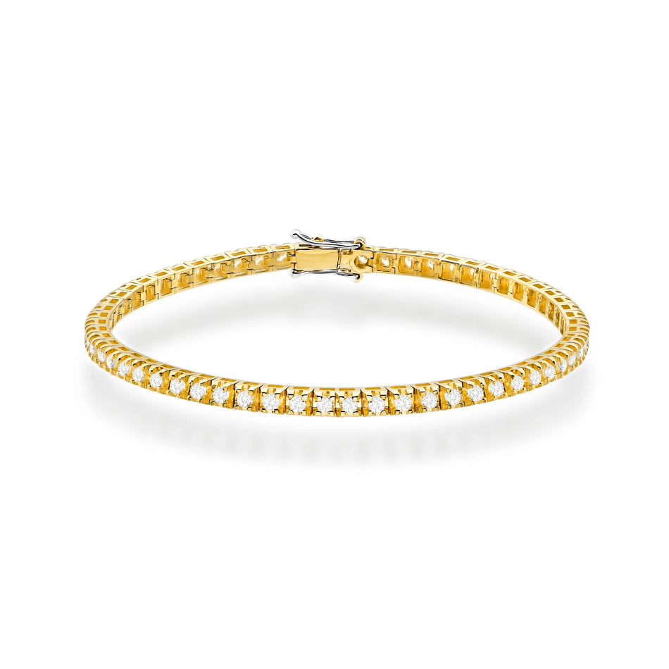 Gold Tennisarmband Set mit 1,98 ct Laborgezüchteten Diamanten