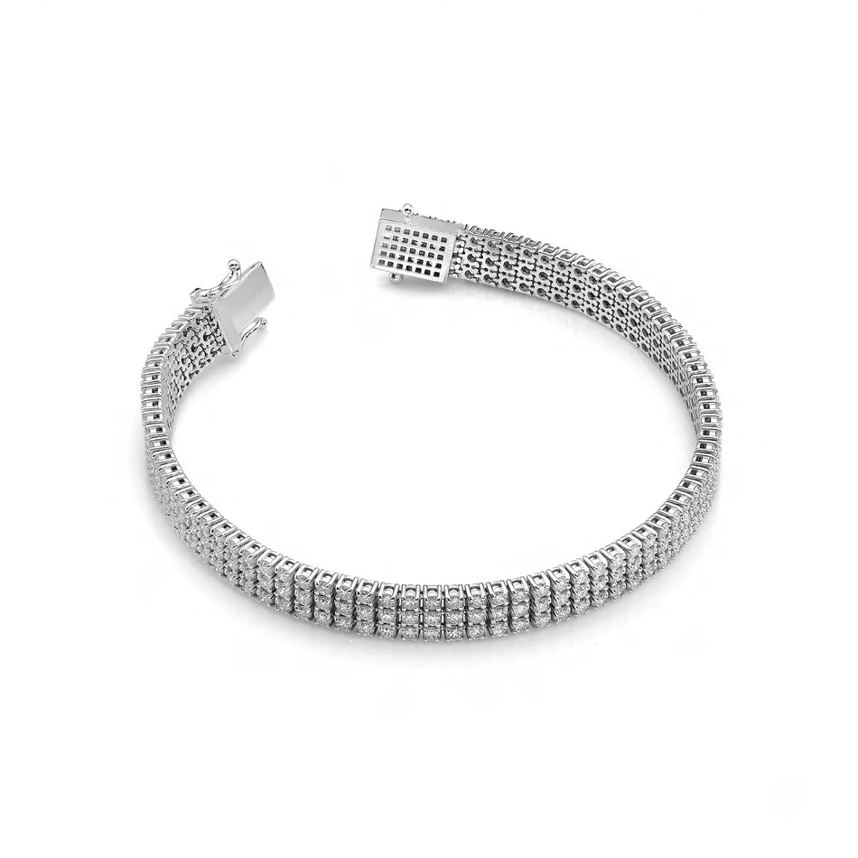 Goldarmband-Set mit 4,44 ct Diamanten