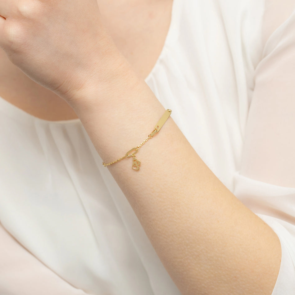 Kinder Goldarmband mit Herz