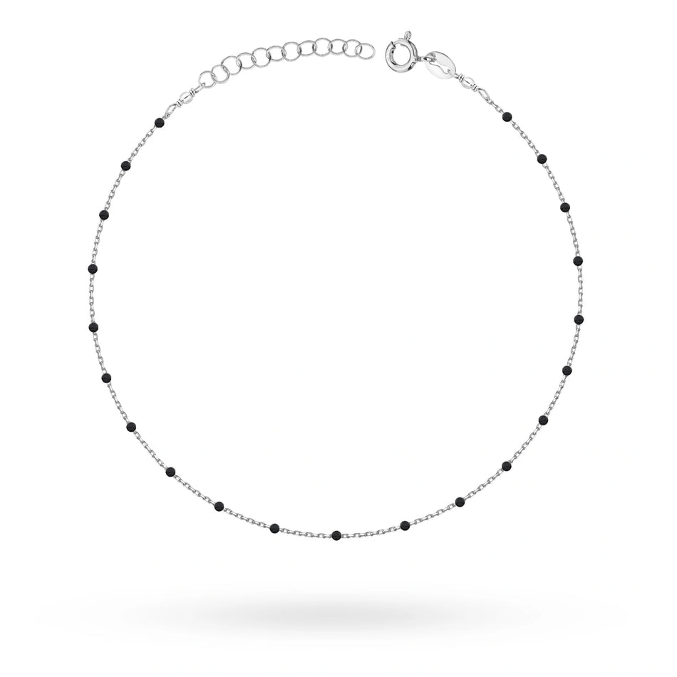 Silber Fußkettchen Perlen