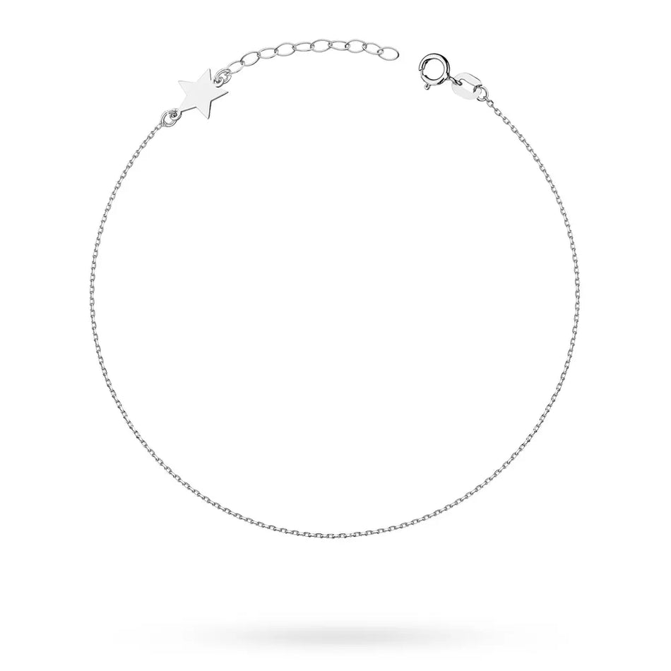 Silber Fußkettchen Stern
