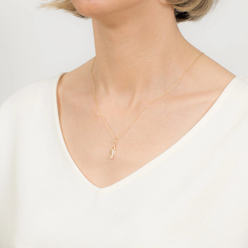 Goldener Jungfrau Maria Anhänger