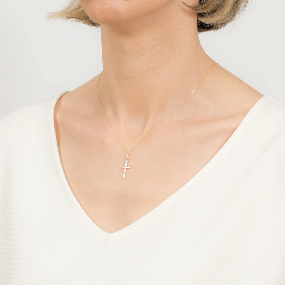 Gold Kreuz Anhänger