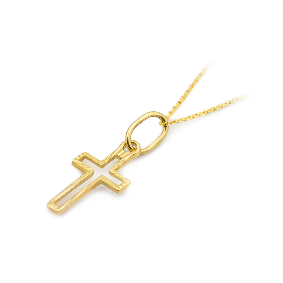 Gold Kreuz Anhänger