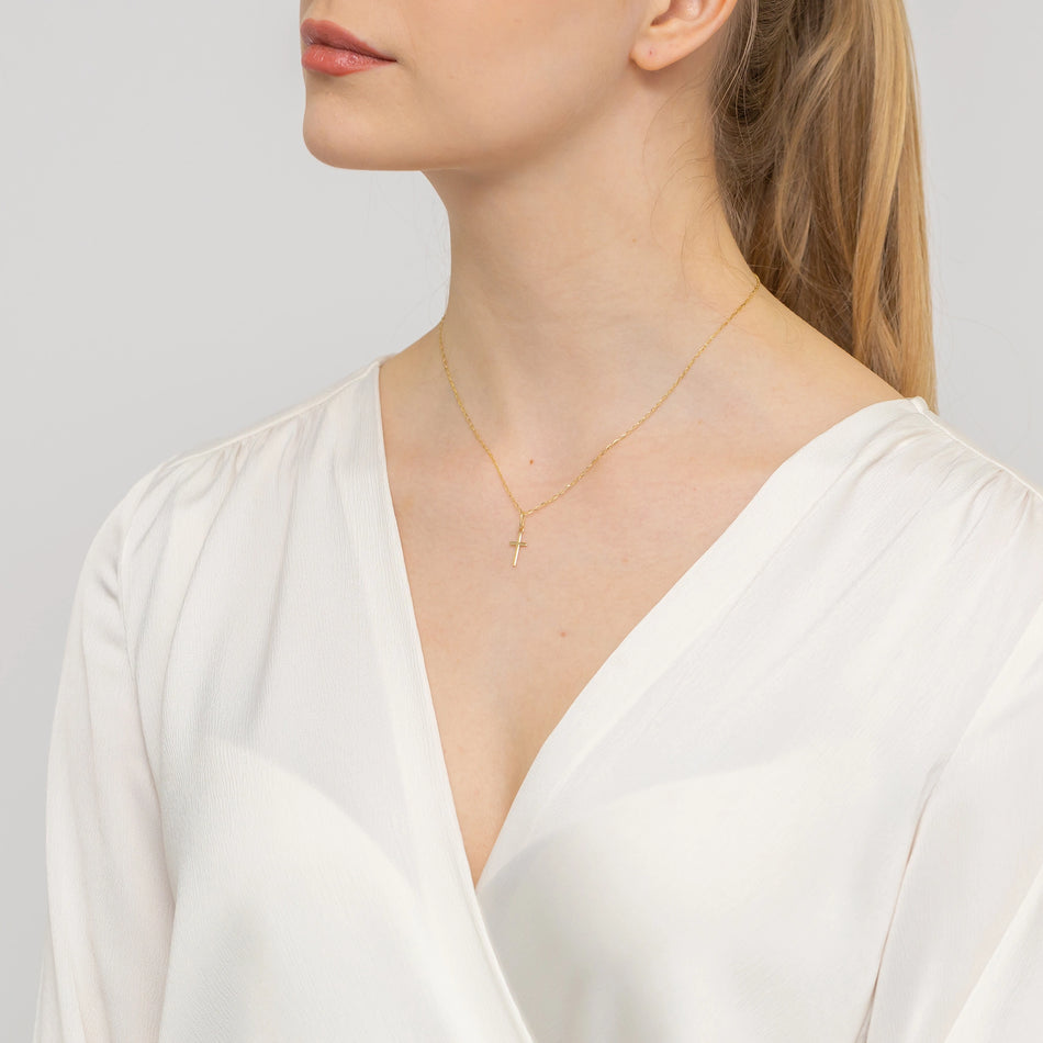 Gold Kreuz Anhänger