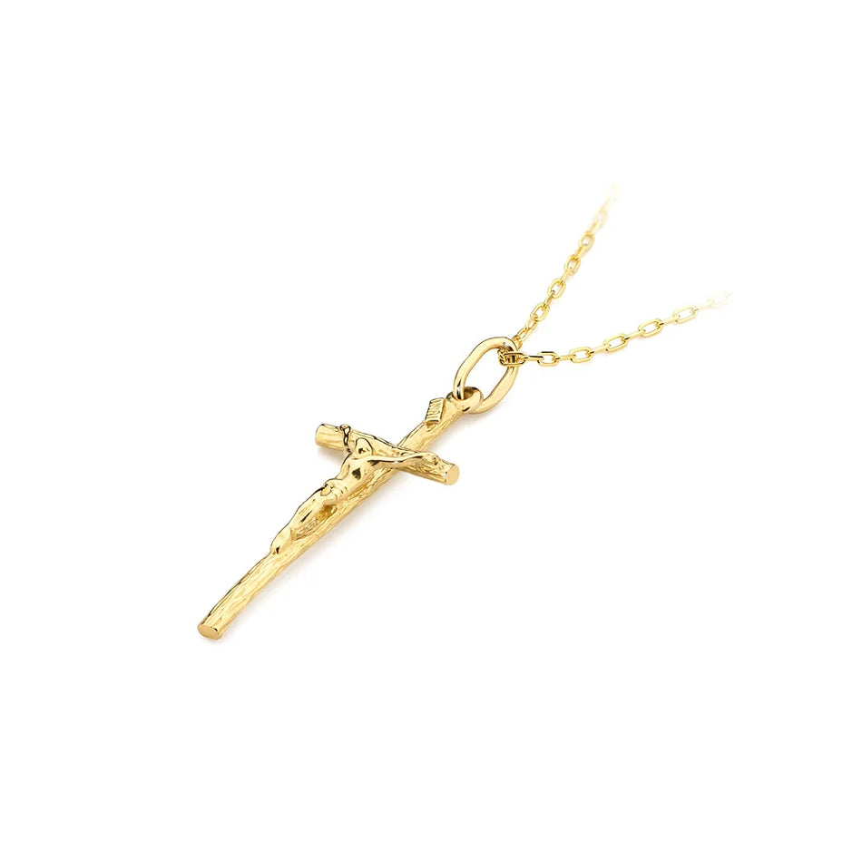 Gold Papal Cross Pendant
