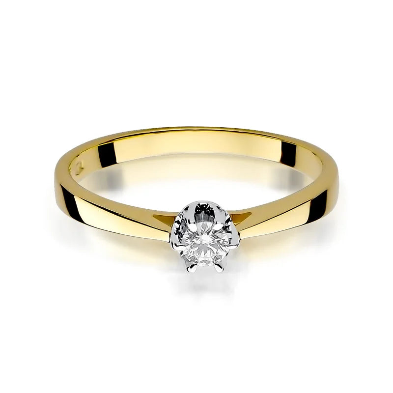 Gold Ring with 0.12ct Diamond