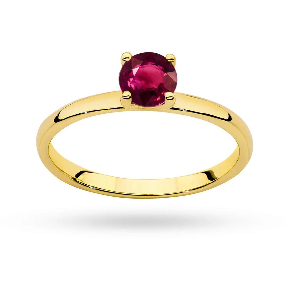 Gold Ring with 0.60ct Ruby