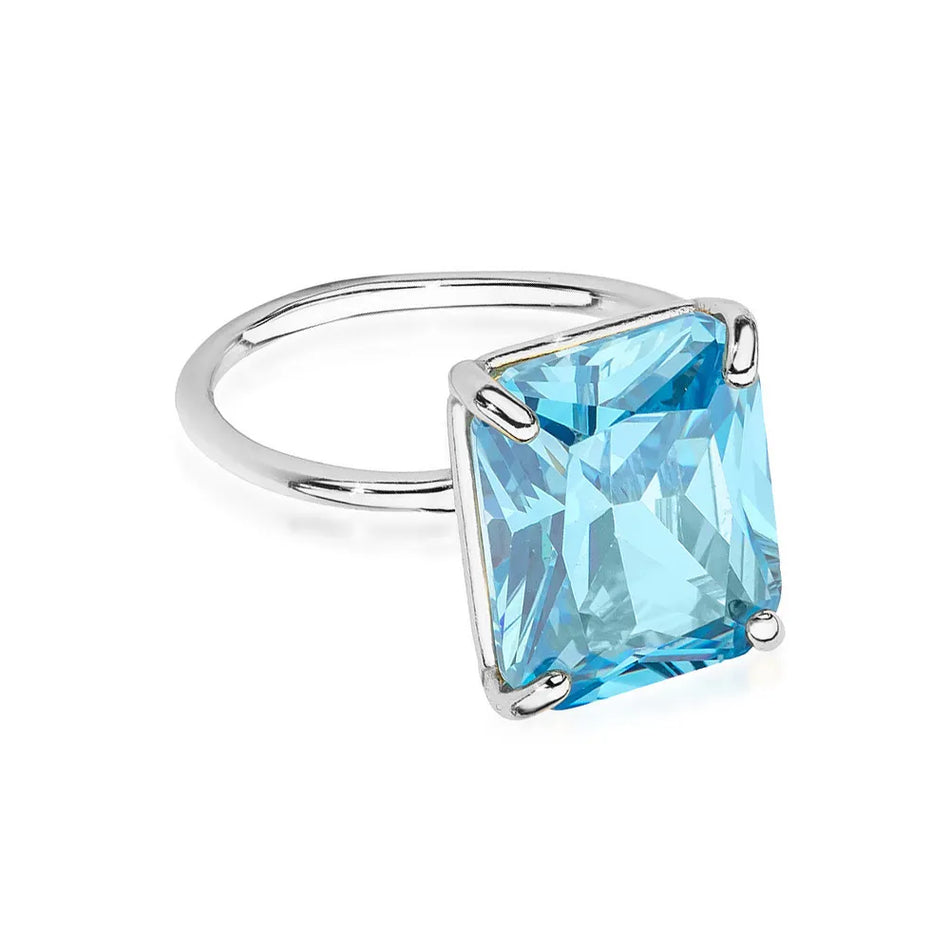 Silber Ring mit Zirkonia