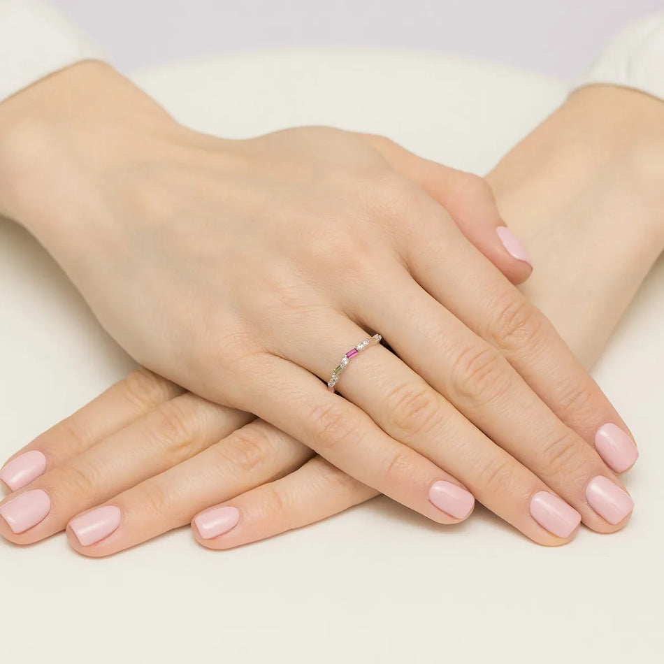 Silber Ring mit Zirkonia