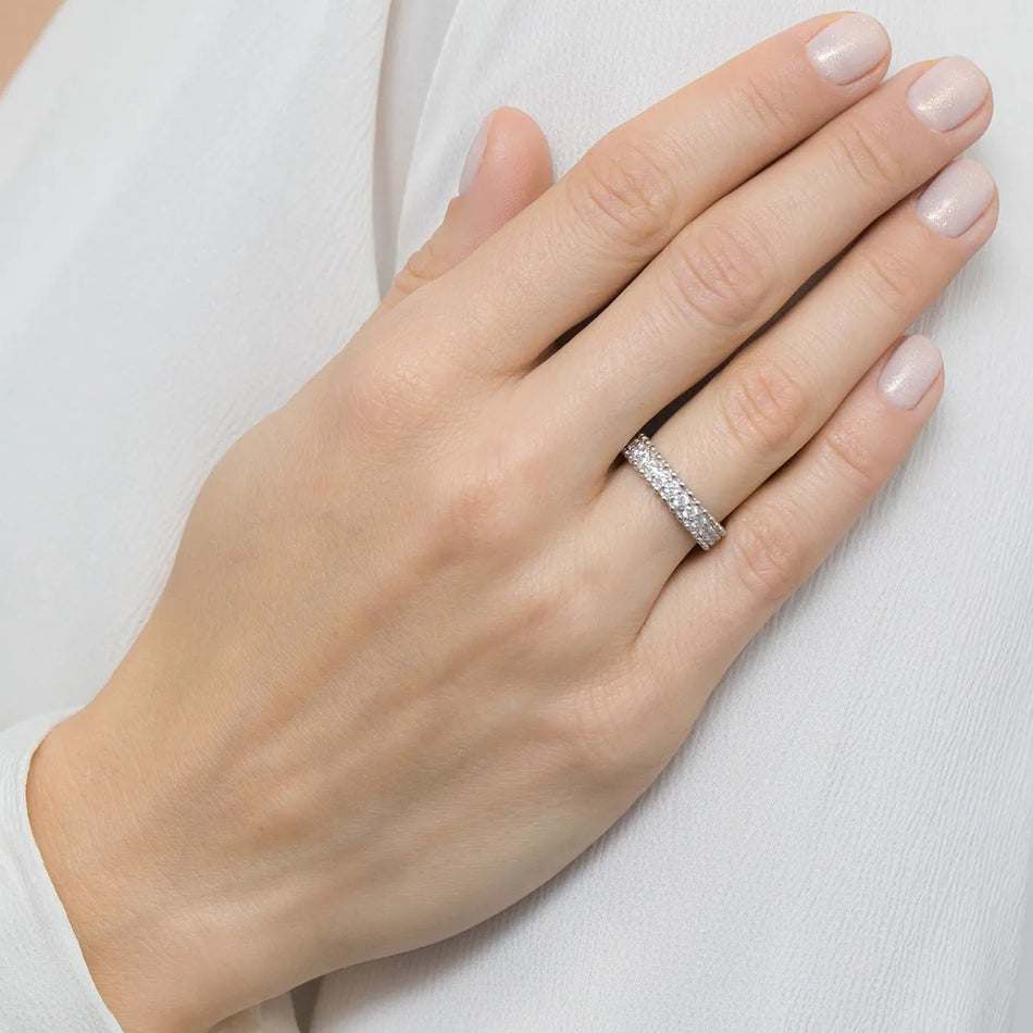 Silber Ring mit Zirkonia