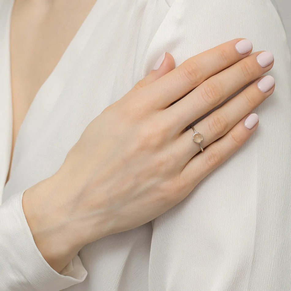 Silberring mit Citrin