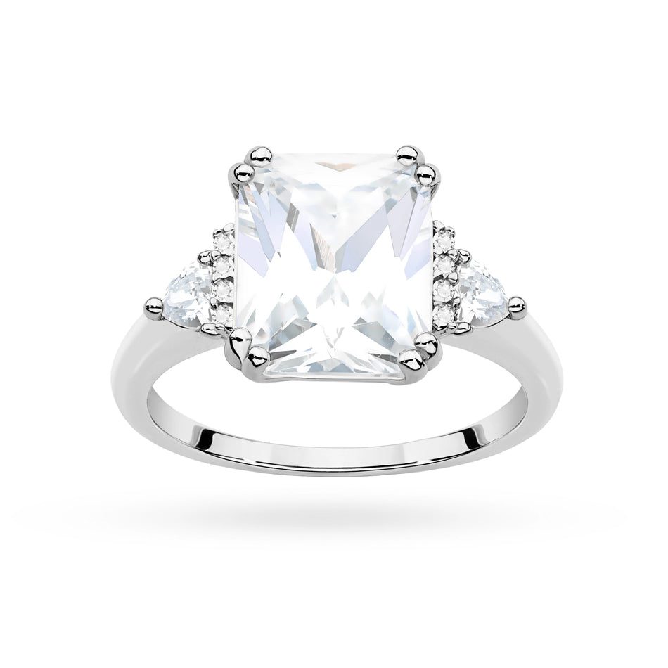 Silber Ring mit Zirkonia