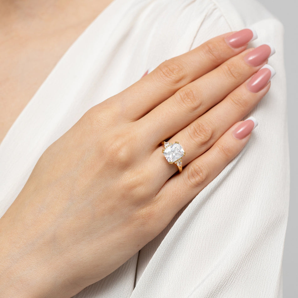 Silber Ring mit Zirkonia