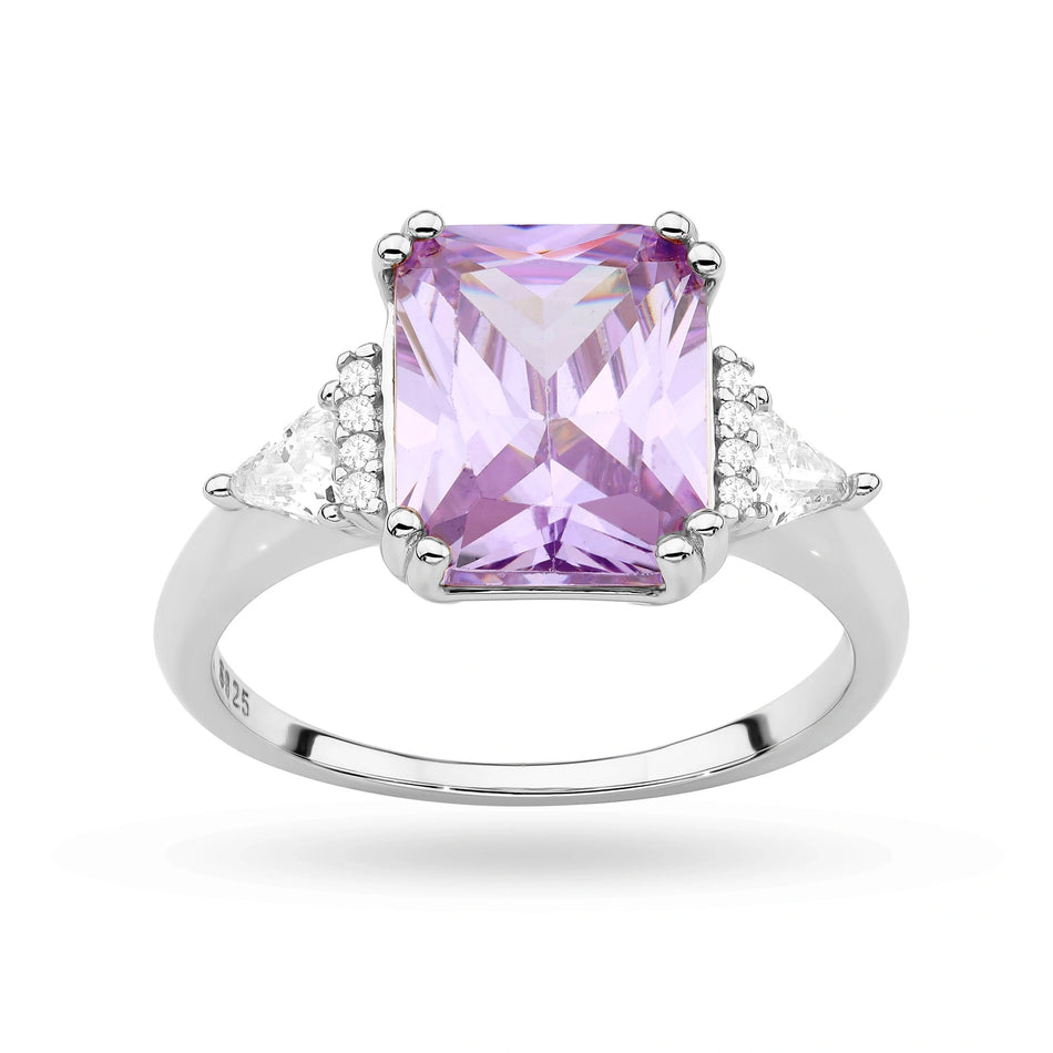 Silber Ring mit Zirkonia