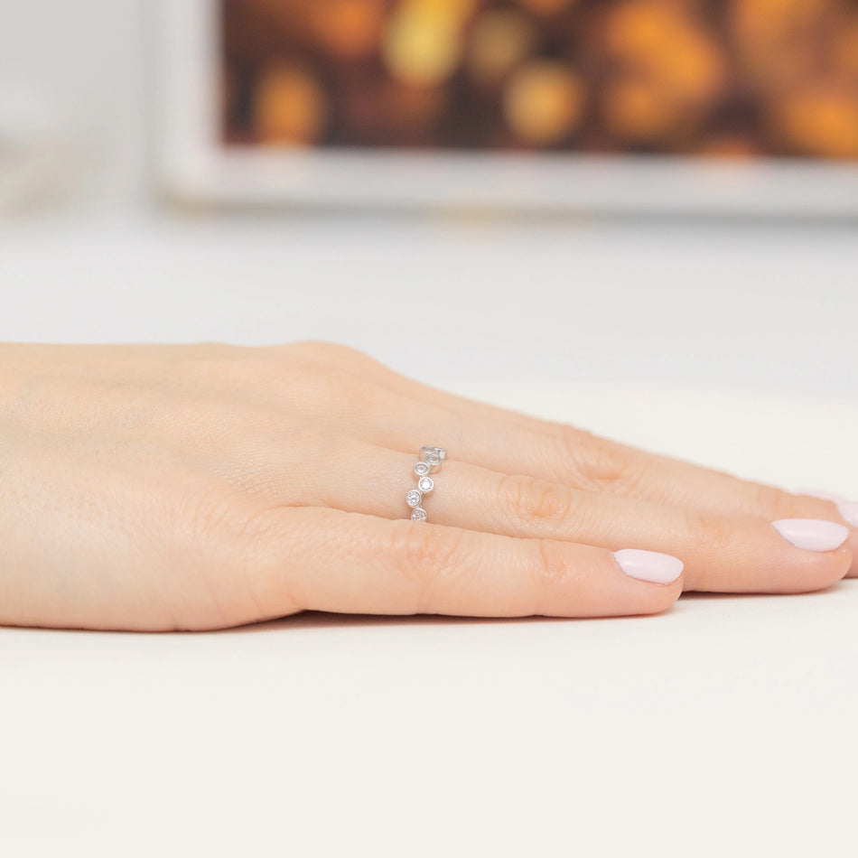 Silber Ring mit Zirkonia