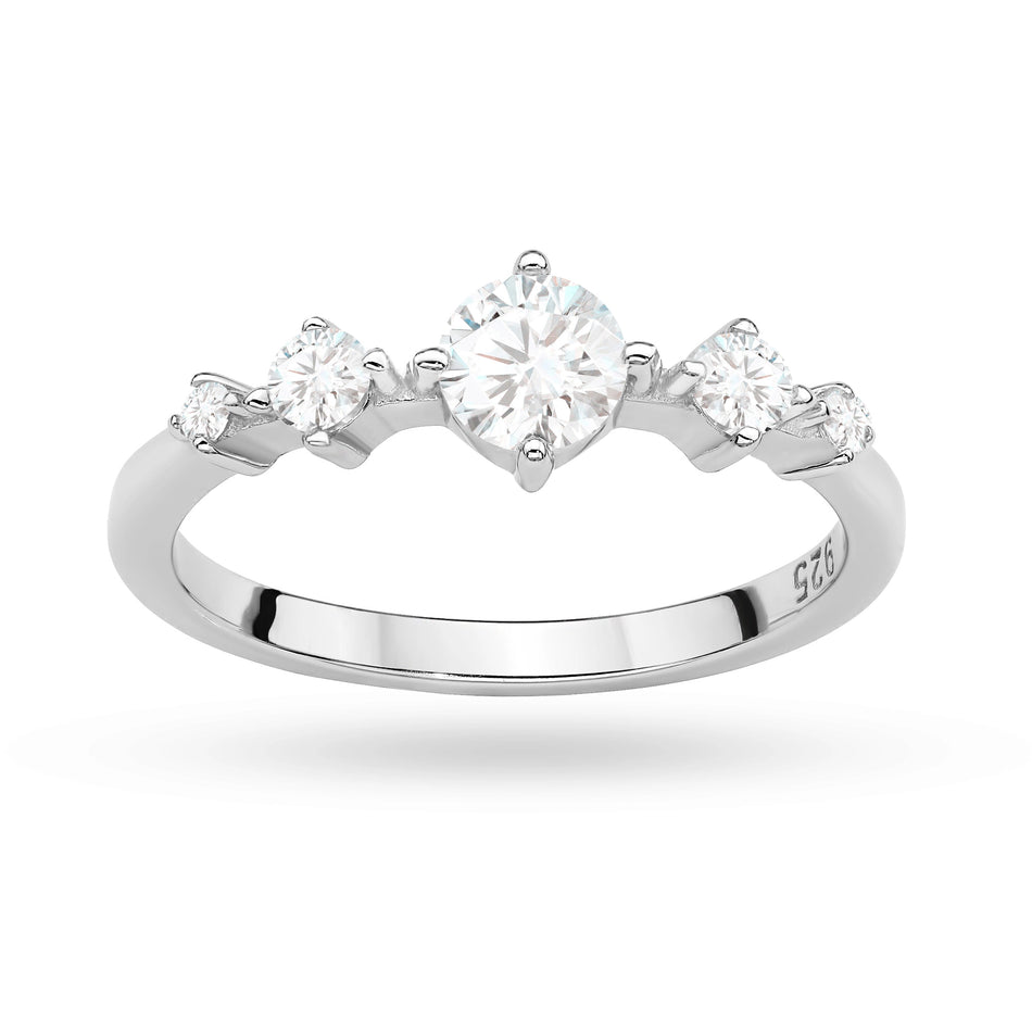 Silber Ring mit Zirkonia