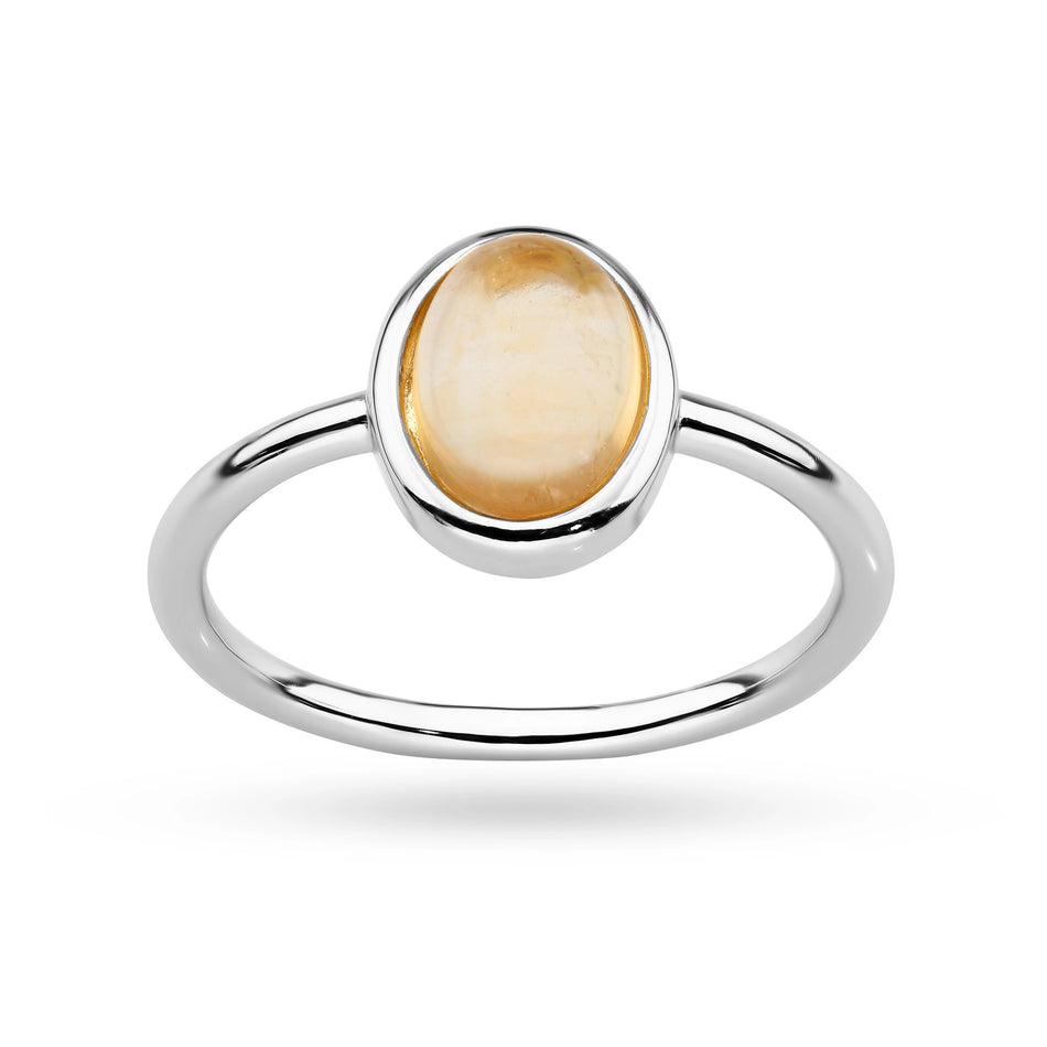 Silberring mit Citrin