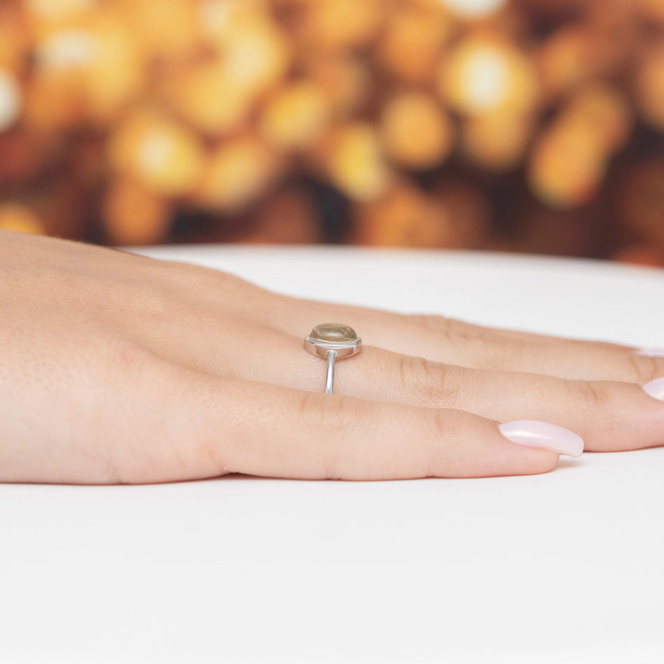 Silberring mit Citrin