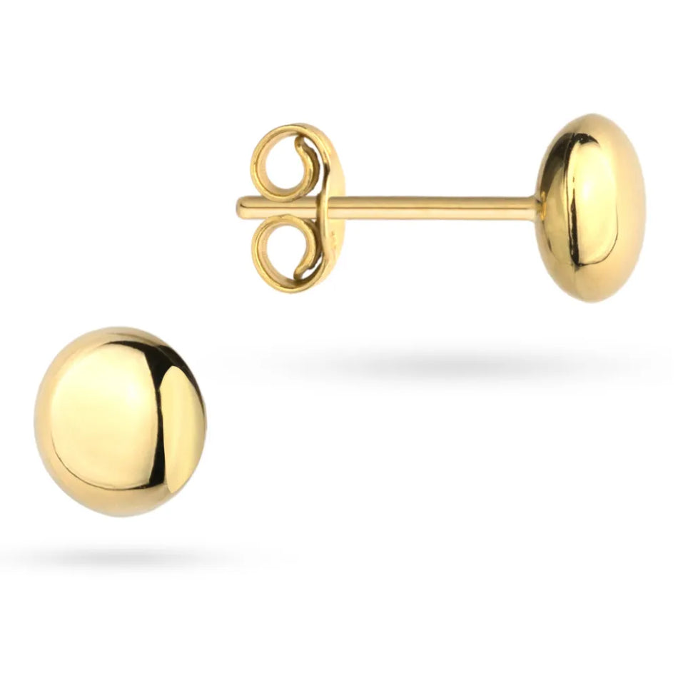 Goldene Ohrstecker Perlen