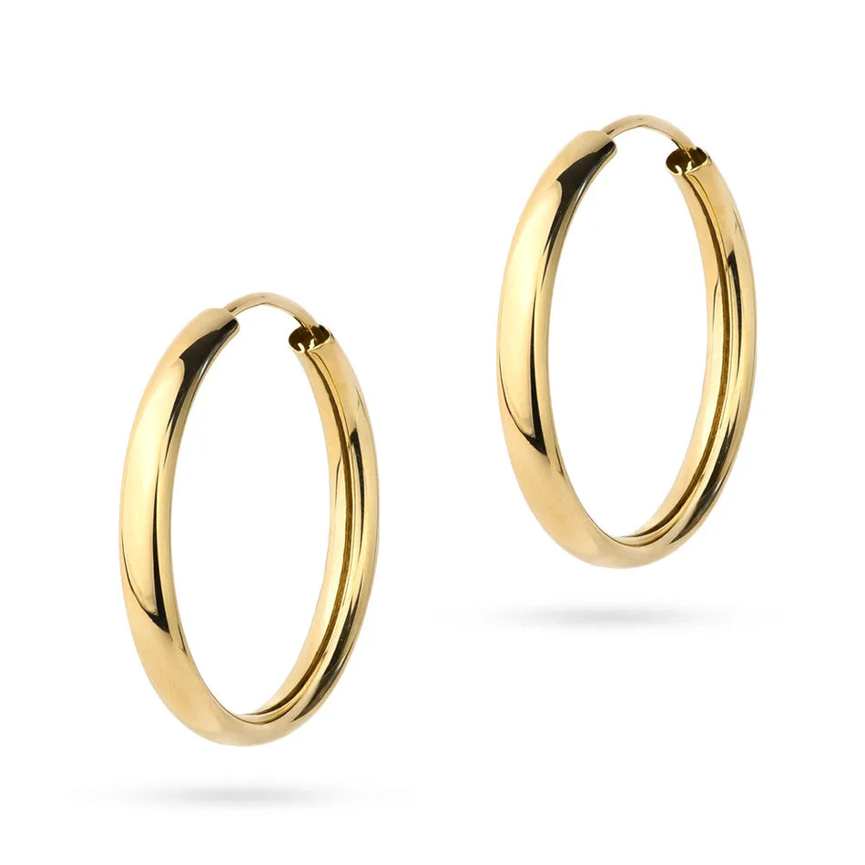 Gold Creaolen Ohrringe