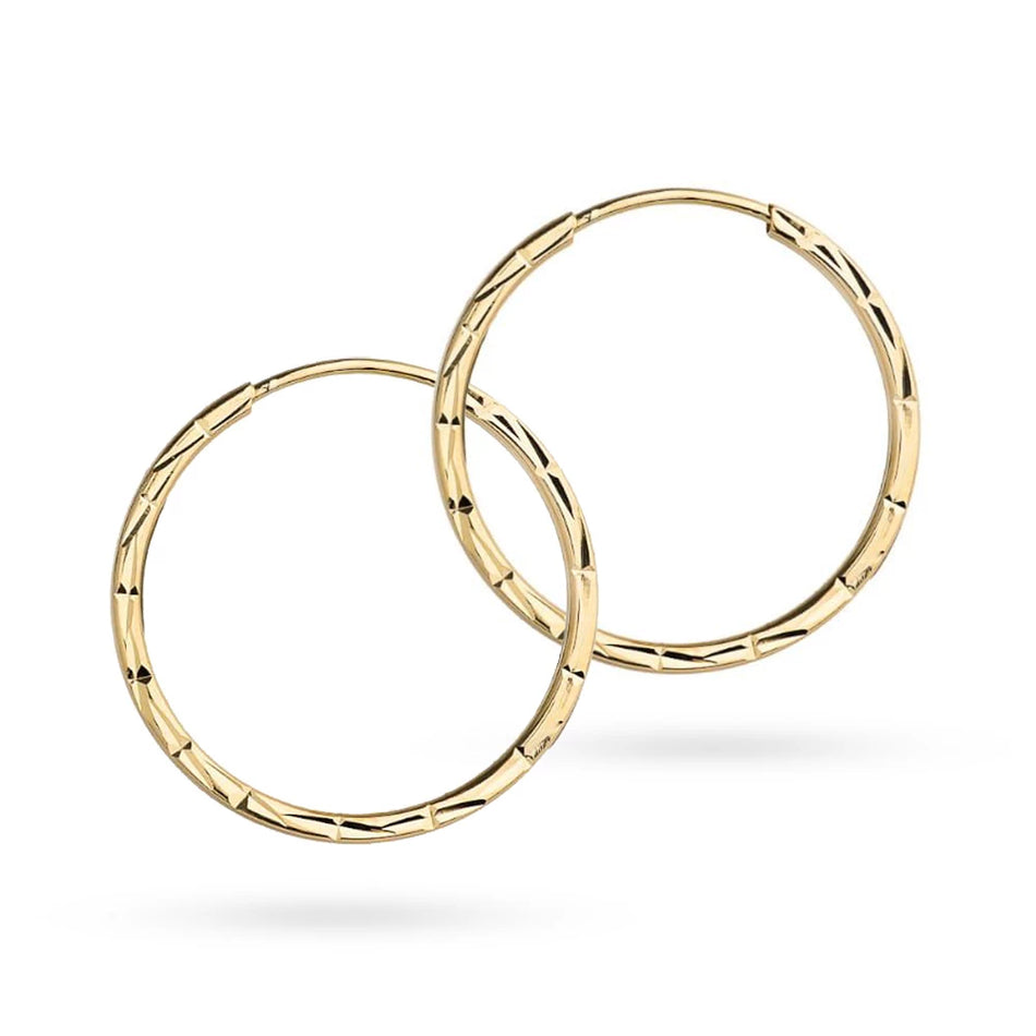 Gold Creaolen Ohrringe