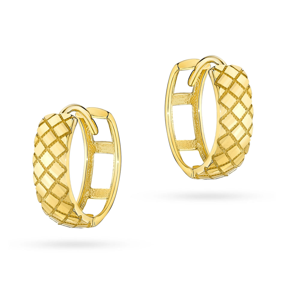 Gold Creaolen Ohrringe