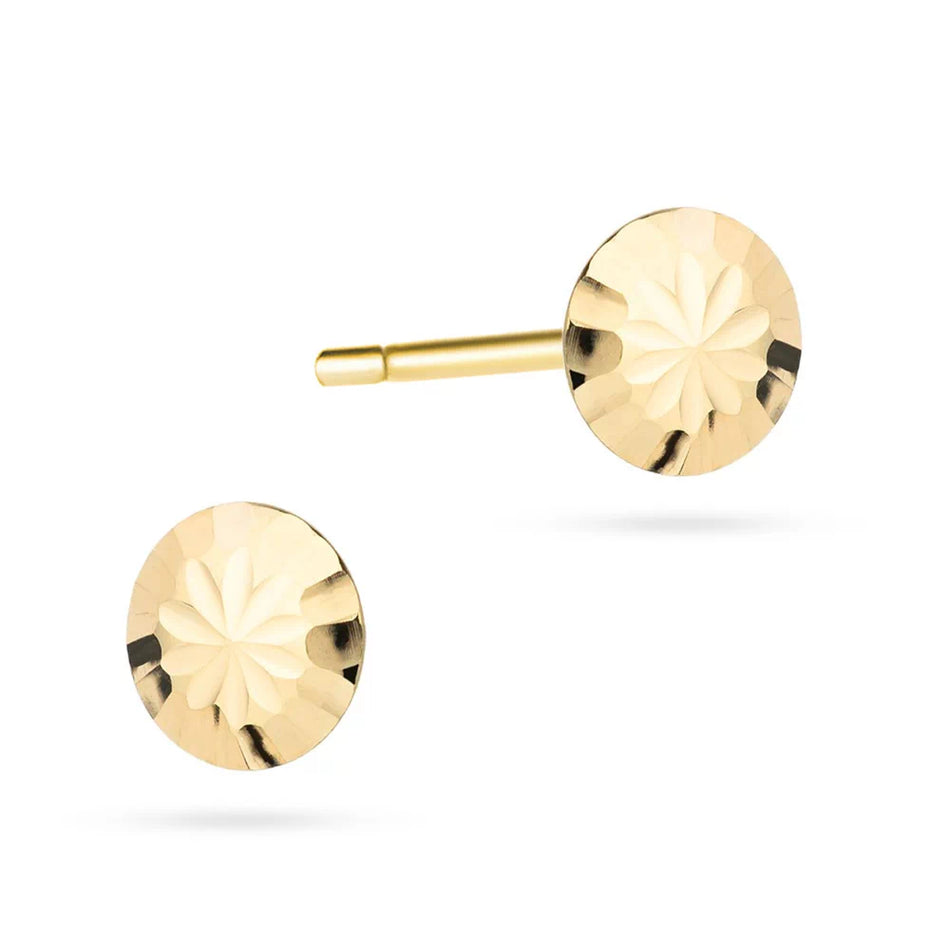Gold Ohrstecker Ohrringe Blume