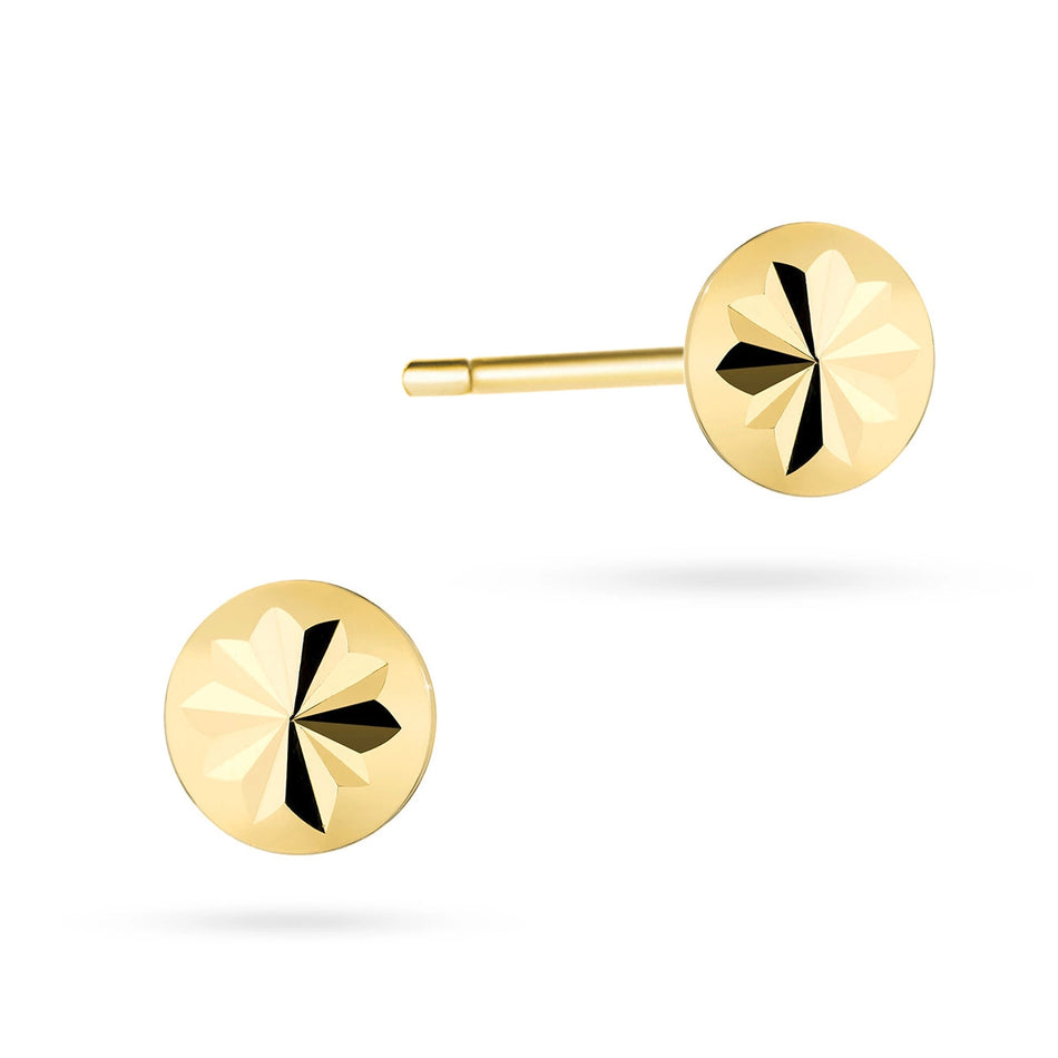 Gold Ohrstecker Ohrringe Blume
