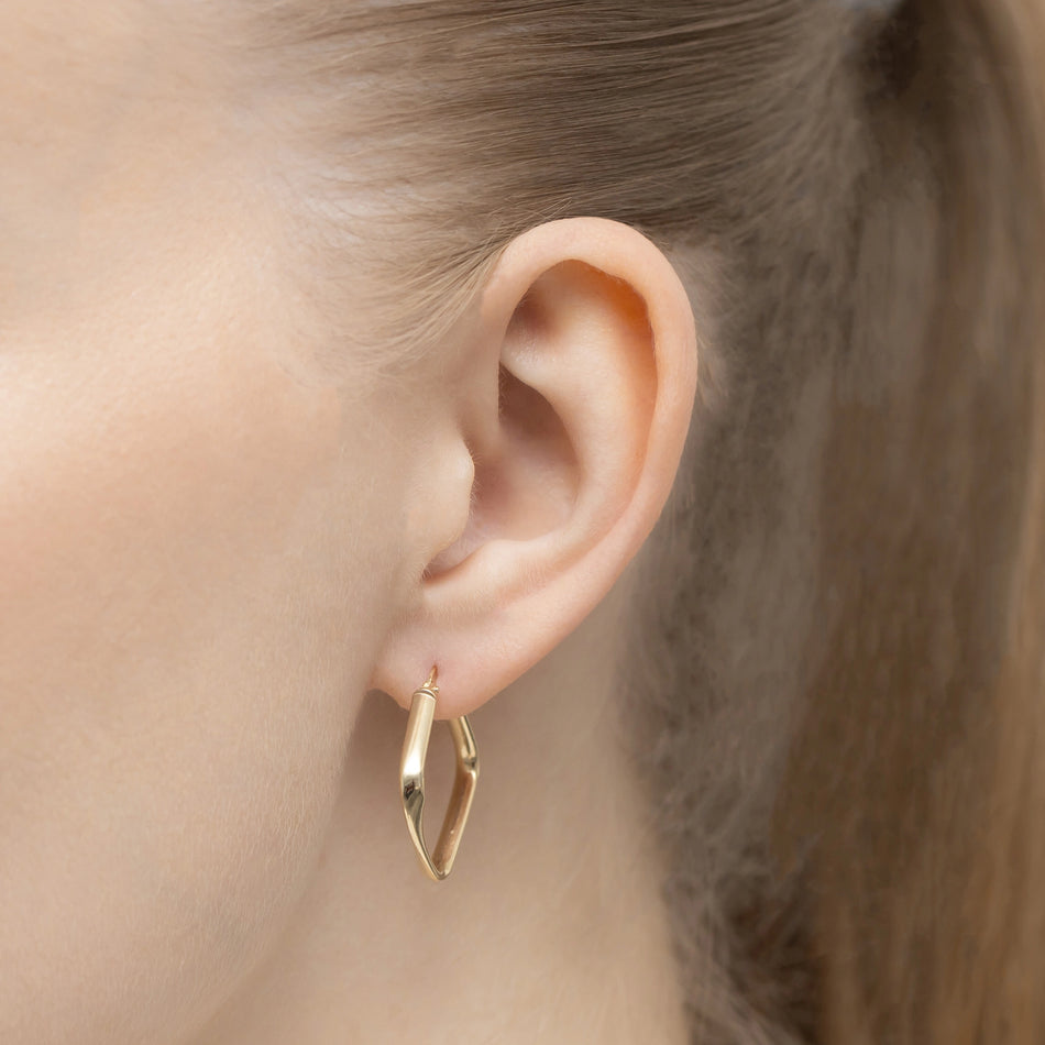 Gold Creaolen Ohrringe