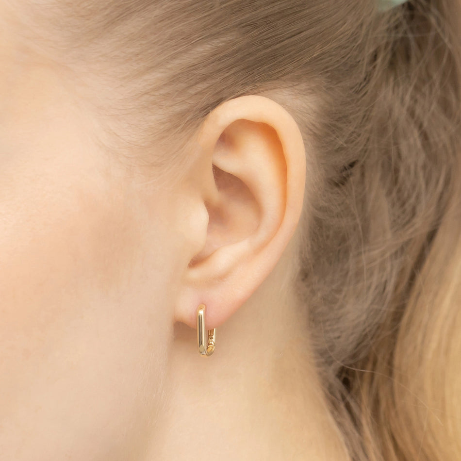 Gold Creaolen Ohrringe Oval