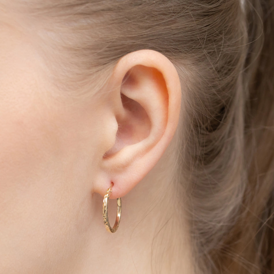 Gold Creaolen Ohrringe