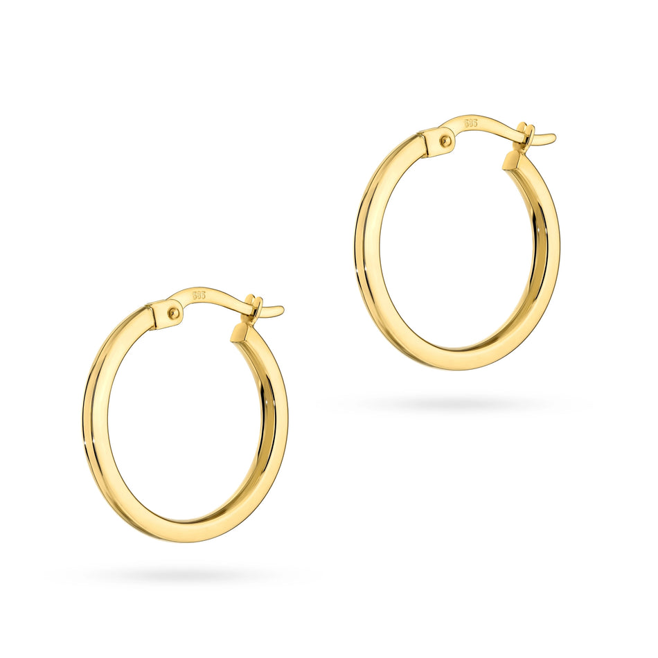 Gold Creaolen Ohrringe