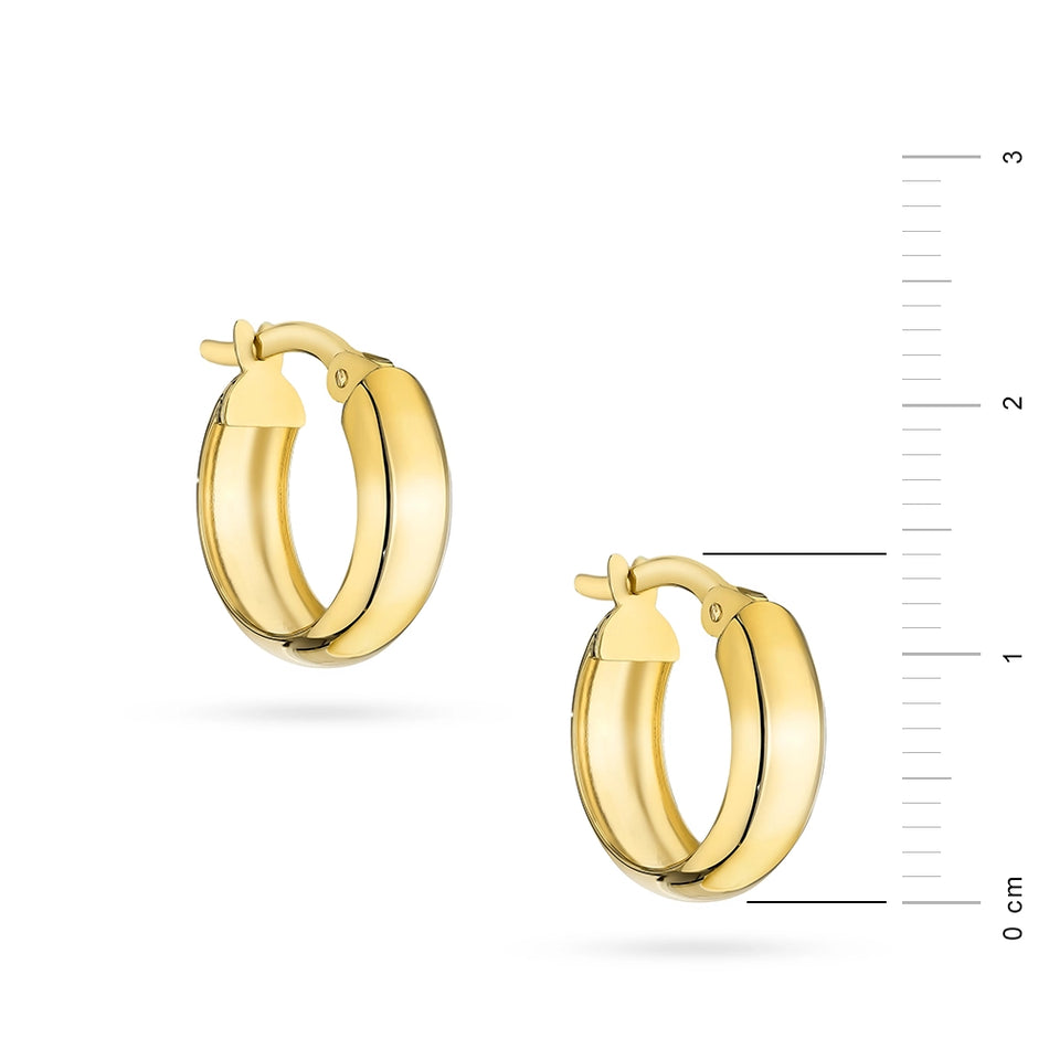 Gold Creaolen Ohrringe