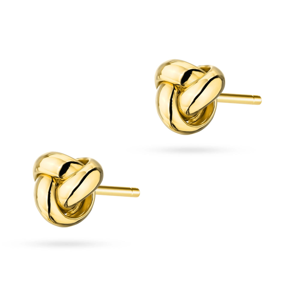 Gold Ohrstecker Knoten