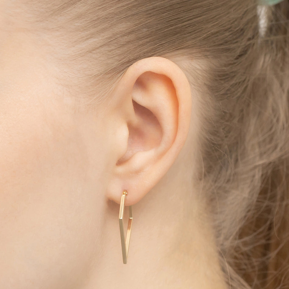 Gold Creaolen Ohrringe