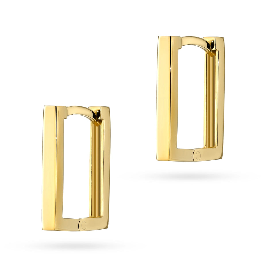 Gold Earrings with English Clasp